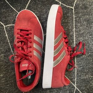 Womens Adidas VL Court 2.0 Maroon Sneaker Size 8